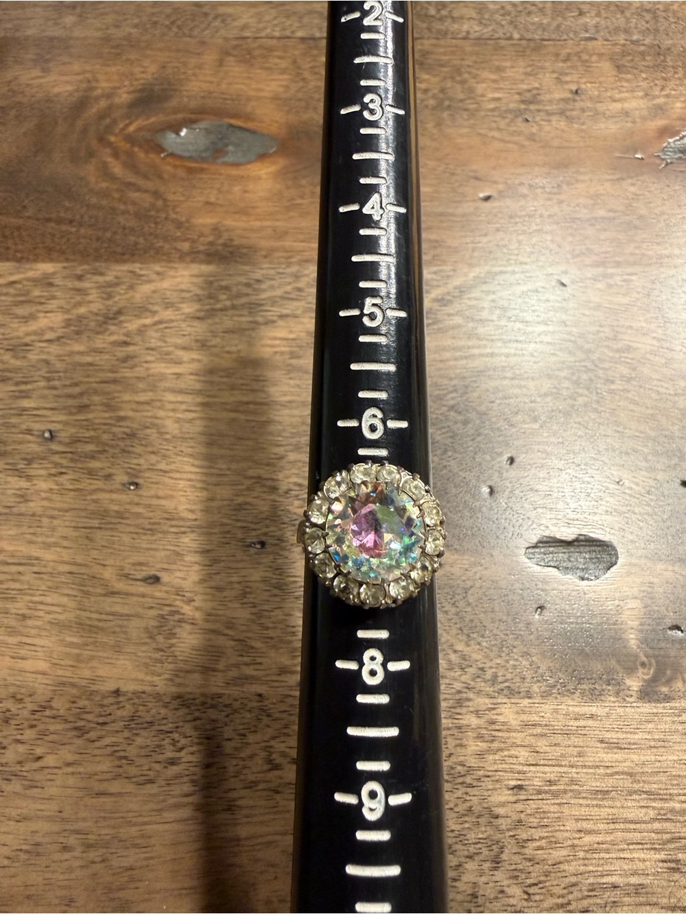 ✨Gorgeous Iridescent AB Crystal Stone Adjustable Ring